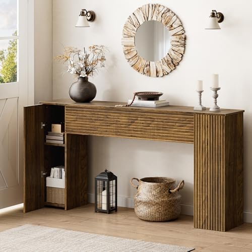 FABATO 61” Fluted Long Console Table by FABATO