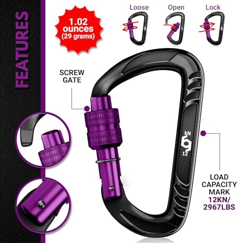 Rhino Produxs 12kN Heavy Duty Carabiner Clips - Image 4