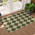 Lessymo Checkered Easy Jute Entryway Rug, 2x3 Washable Front Indoor Mat by Lessymo