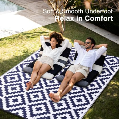 OLANLY Outdoor Rug 9x18 ft Waterproof Reversible Mat - Image 5