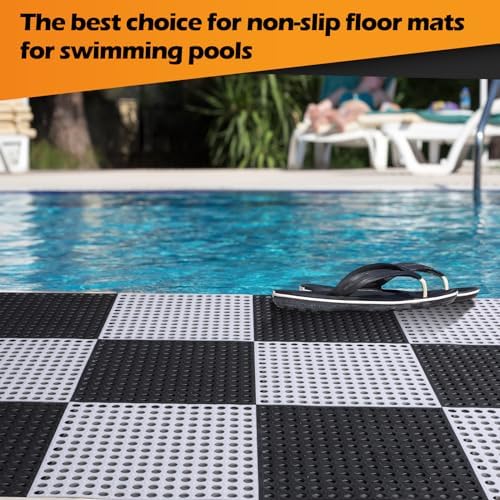 Tinideya 50 Pcs Drainage Interlocking Floor Tiles - Image 3
