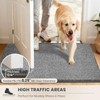 PURRUGS Area Rug, Light Grey-Dark Grey - Image 6