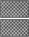 Lattice Links Rubber Doormat by Unknown
