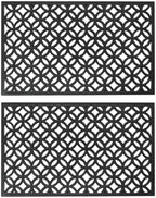 Lattice Links Rubber Doormat by Unknown