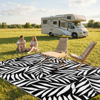 Smiry Outdoor Rug 8x10 ft Waterproof Reversible Leaf Mat - Image 2