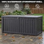 Outdoor Storage Box, 150 Gallon Waterproof Deck Box - Image 5