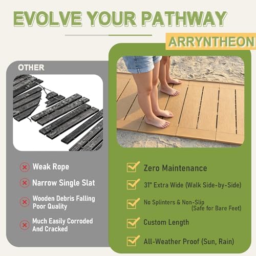 31" x 5.5' Garden Pathway Interlocking Plastic Walkway - Image 6