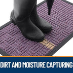 OLANLY Front Door Mat Outside Entrance 47x23, Heavy-Duty Rubber Doormat - Image 2