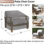 Mrrihand Patio Chair Covers Waterproof, Lounge Deep Seat Cover, Heavy Duty - Image 2