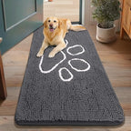 Smiry Dog Door Mat for Muddy Paws, Absorbent Non Slip Dirt Trapper by Smiry