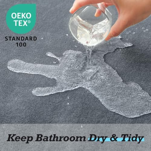 HUXMEYSON Bathroom Rugs Sets 3 Piece, Non-Slip & Quick Dry Bath Mat Set - Image 4