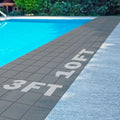 Tondiamo Pool Mats Non Slip Drainage Floor Pool Deck Mats, 3X 10 Ft by Tondiamo