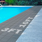 Tondiamo Pool Mats Non Slip Drainage Floor Pool Deck Mats, 3X 10 Ft by Tondiamo