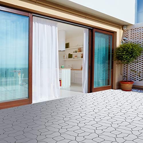 Pure Garden 6-Pack Polypropylene Interlocking Patio Deck Tiles - Image 2