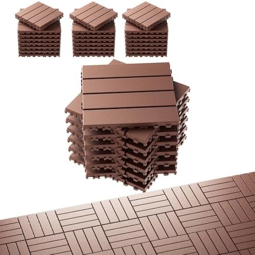 EchoDeck Interlocking Deck Tiles, 44 Pack Deck Tiles Interlocking Outdoor All by Unknown
