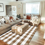 Buffalo Plaid Outdoor Rugs, Layering Rug - Image 4