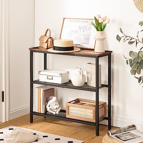 HOOBRO 29.5" Narrow Console Table, 3-Tier Entryway Table, Thin Sofa Table - Image 5