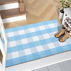 OLANLY Fall Door Mat, Buffalo Plaid Rug - Image 4