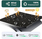 SUNICO Outdoor Table Covers Waterproof Rectangle 60x35x6in - Image 4