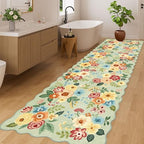 DUKINO 3x10 Runner Rug, Non Slip Floral Washable Rug - Image 5
