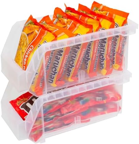 ReadySpace Medium Stackable Plastic Storage Bins - Image 6