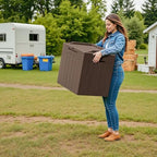 Devoko 30 Gallon Resin Deck Box 2 Pack Outdoor Indoor Waterproof Storage Box - Image 6