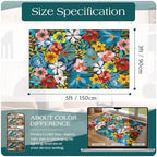 3x5 Flower Entry Rug, Washable Indoor Outdoor Mats - Image 7