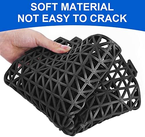 MYFAMIREA Modular Interlocking Cushion 12 Pack 11.8" x 11.8" Rubber Floor Tiles - Image 3
