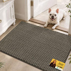 JSEI Dirt Trapper Door Mat 24"x36", Non-Slip Entryway Rugs by JSEI