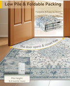 RELEANY Washable Area Rug, Runner 3'x7' - Image 5