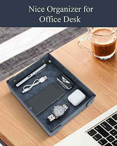 CASIRENA Faux Leather Valet Tray Organizer - Image 5