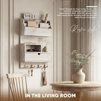 Rebee Vision Pine Wood Key Holder Wall Mount - Image 4