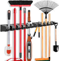 IMILLET 2 Pack Mop and Broom Holder, Wall Mount Organizer Storage Tool Rack by IMILLET