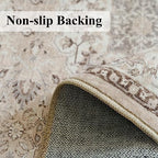 Washable 2x5 Hallway Runner Rug: Vintage Water Resistant Kitchen Entryway Rug - Image 4
