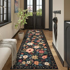 DUKINO 3x10 Runner Rug, Floral Washable Kitchen Runner Rug Non Slip - Image 5