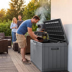 Flamaker Outdoor Storage Box 100 Gallon Waterproof Resin Deck Box - Image 5
