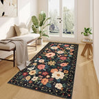 DUKINO 3x6 Runner Rug, Non Slip Floral Washable Rug - Image 6