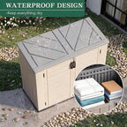 Outdoor Storage Shed Resin Waterproof Storage Cabinet - Image 5
