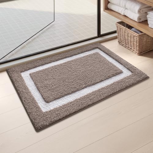 Color&Geometry Mini Bathroom Rugs 16x24, Extra Soft Absorbent Microfiber Bath by COLORG