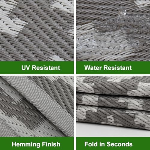RURALITY Outdoor Rugs 9x12 Feet - Image 4