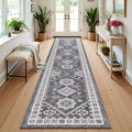 HEBE Boho Kitchen Mats for Floor 24''x120'', Non Slip Washable Runner Rug by HEBE