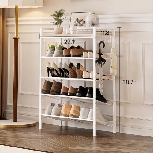 5 Tier Shoe Rack, Shoe Rack for Entryway - Image 3