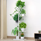 LINZINAR Plant Stand Metal 5 Tier 6 Potted Multiple Flower Pot Holder Shelf - Image 3