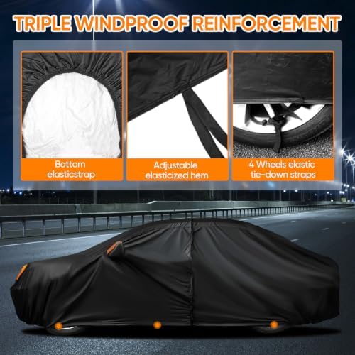 NEVERLAND Car Cover Waterproof All Weather - Image 7
