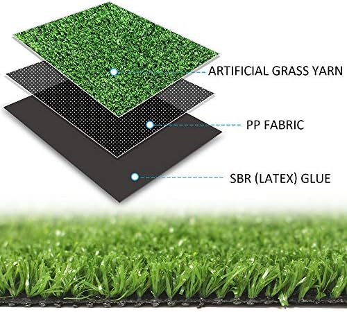 LITA Artificial Grass Turf Lawn 10 Feet x 59 Feet, 0.4" Pile Height Indoor - Image 4