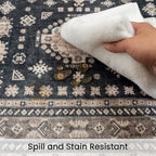 2x10 Runner Rug Washable Non Slip Boho Floor Mat - Image 5