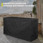 Bar Height Patio Set Cover, Outdoor Bar Stools Set Cover - Image 6