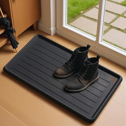 HIYARD Rubber Boot Tray for Entryway, Shoe Tray, Shoe Mat for Indoor and Outdoor by HIYARD