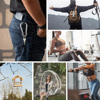 10pcs 2.75 inch Small 304 Stainless Steel Carabiner Clip Hooks Spring Snap - Image 4