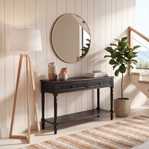SAFAVIEH Samantha Wood Console Entryway Table, 35.8" AMH5710B - Image 2